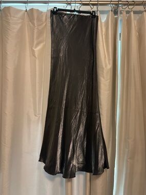 Max Studio silver gray maxi skirt. NWT.